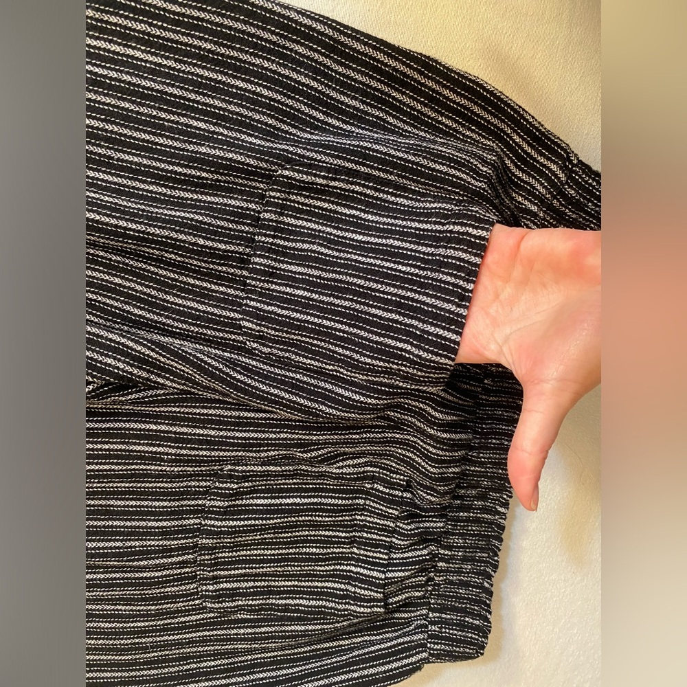 Time & True black and white pull on trousers. - Picture 4 of 12